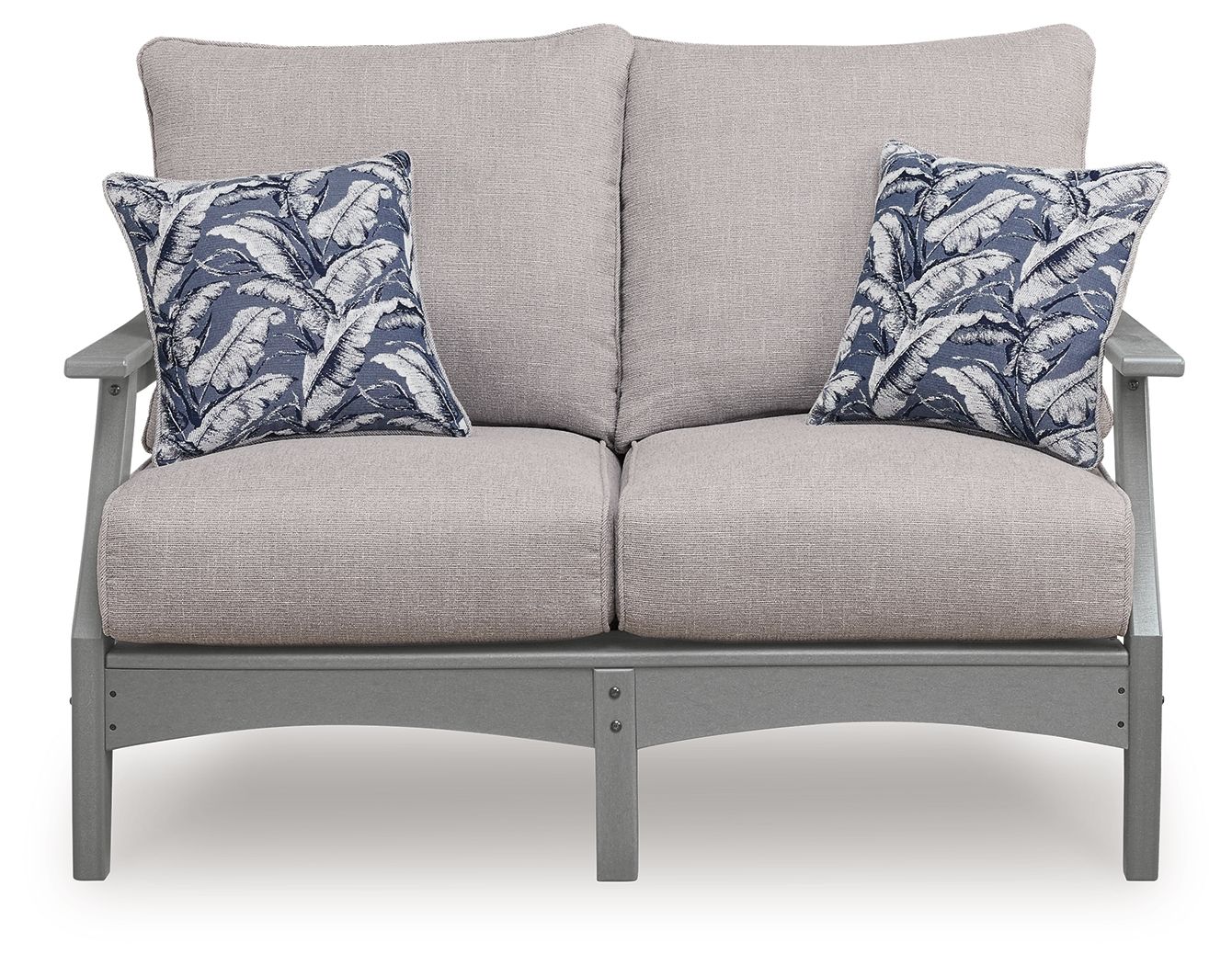 Cove Beach - Loveseat With Cushion - Gray - Hornell Furniture Outlet