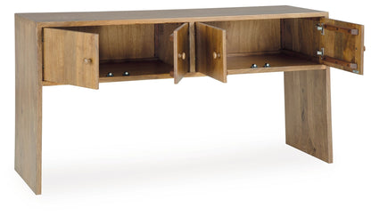Ella Grove - Console - Rich Brown - Hornell Furniture Outlet