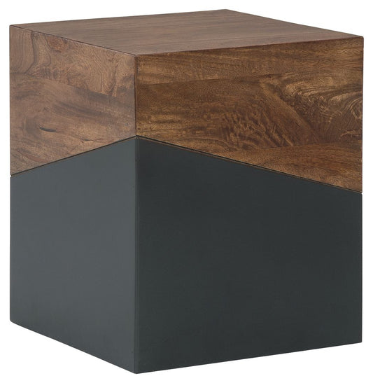 Trailbend - Brown / Gunmetal - Accent Table - Hornell Furniture Outlet