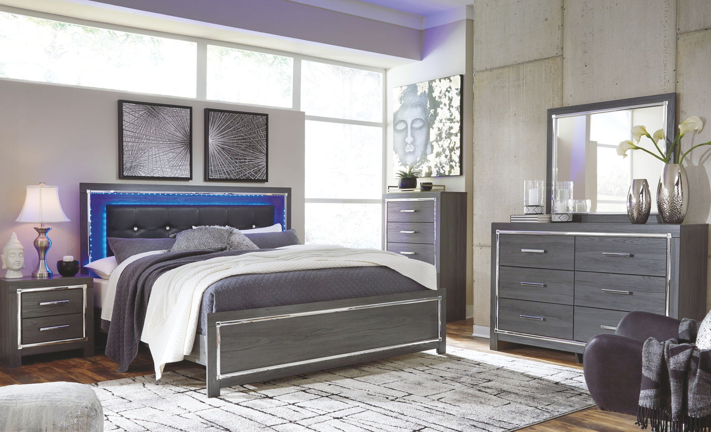 Lodanna - Dresser, Mirror - Hornell Furniture Outlet