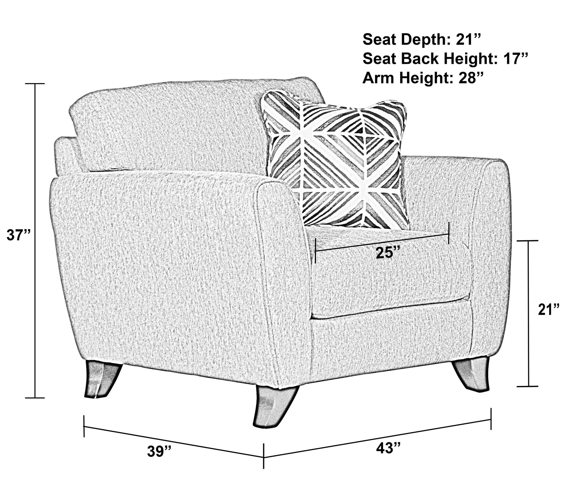 Alyssa - Chair - Hornell Furniture Outlet