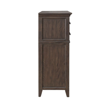 Paradise Valley - 10 Drawer Chesser - Dark Brown - Hornell Furniture Outlet