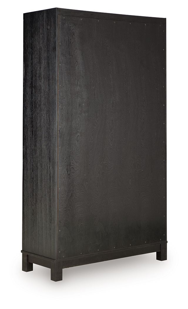 Christop - Accent Cabinet - Black / Brown - Hornell Furniture Outlet