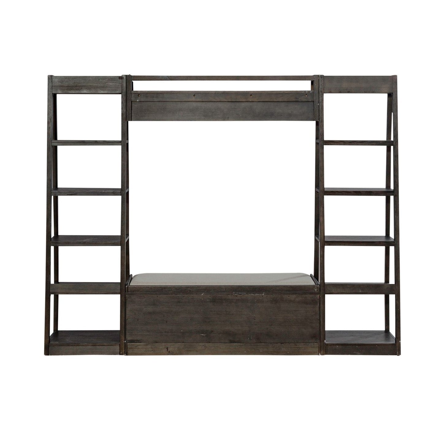 Mill Creek - 3 Piece Wall Unit Set - Dark Brown - Hornell Furniture Outlet