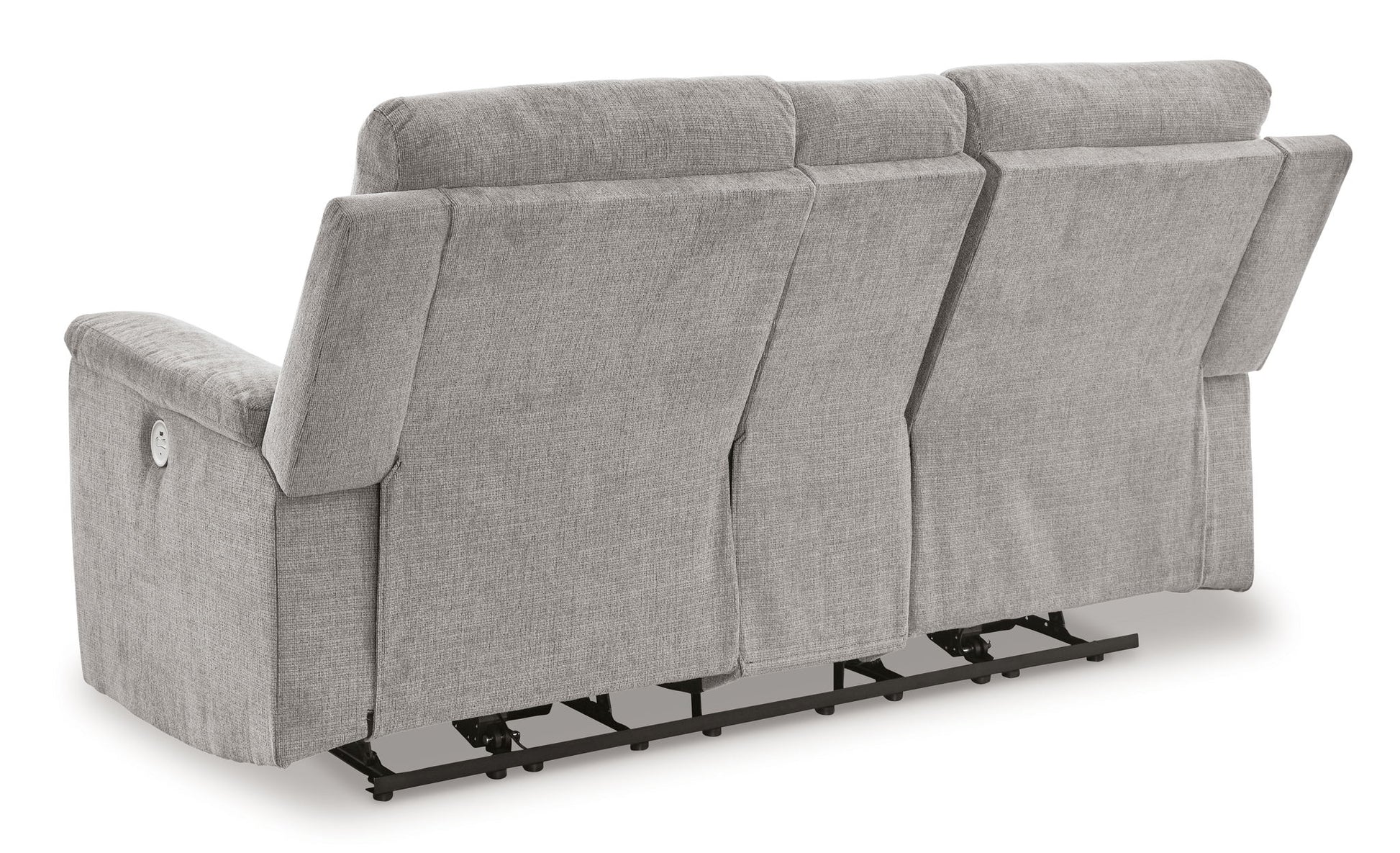 Barnsana - Dbl Power Reclining Loveseat With Console - Hornell Furniture Outlet