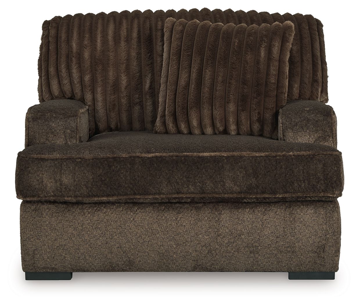 Aylesworth - Chocolate - Chair And A Half - Hornell Furniture Outlet