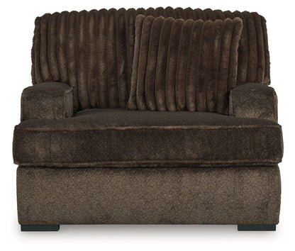 Aylesworth - Chocolate - Chair And A Half - Hornell Furniture Outlet