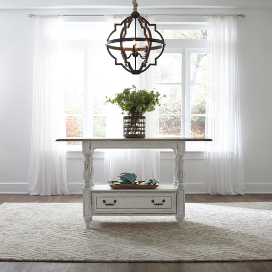 Magnolia Manor - Gathering Table - White - Hornell Furniture Outlet