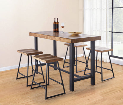 Landon - Counter Table - Dark Brown - Hornell Furniture Outlet