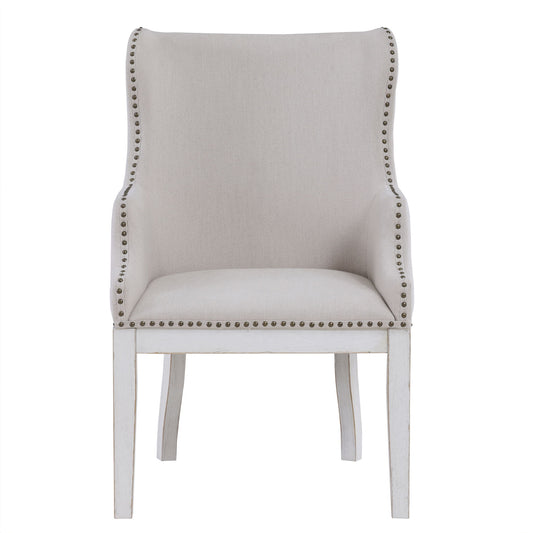 Warren - Arm Chair (Set of 2) - White - Hornell Furniture Outlet
