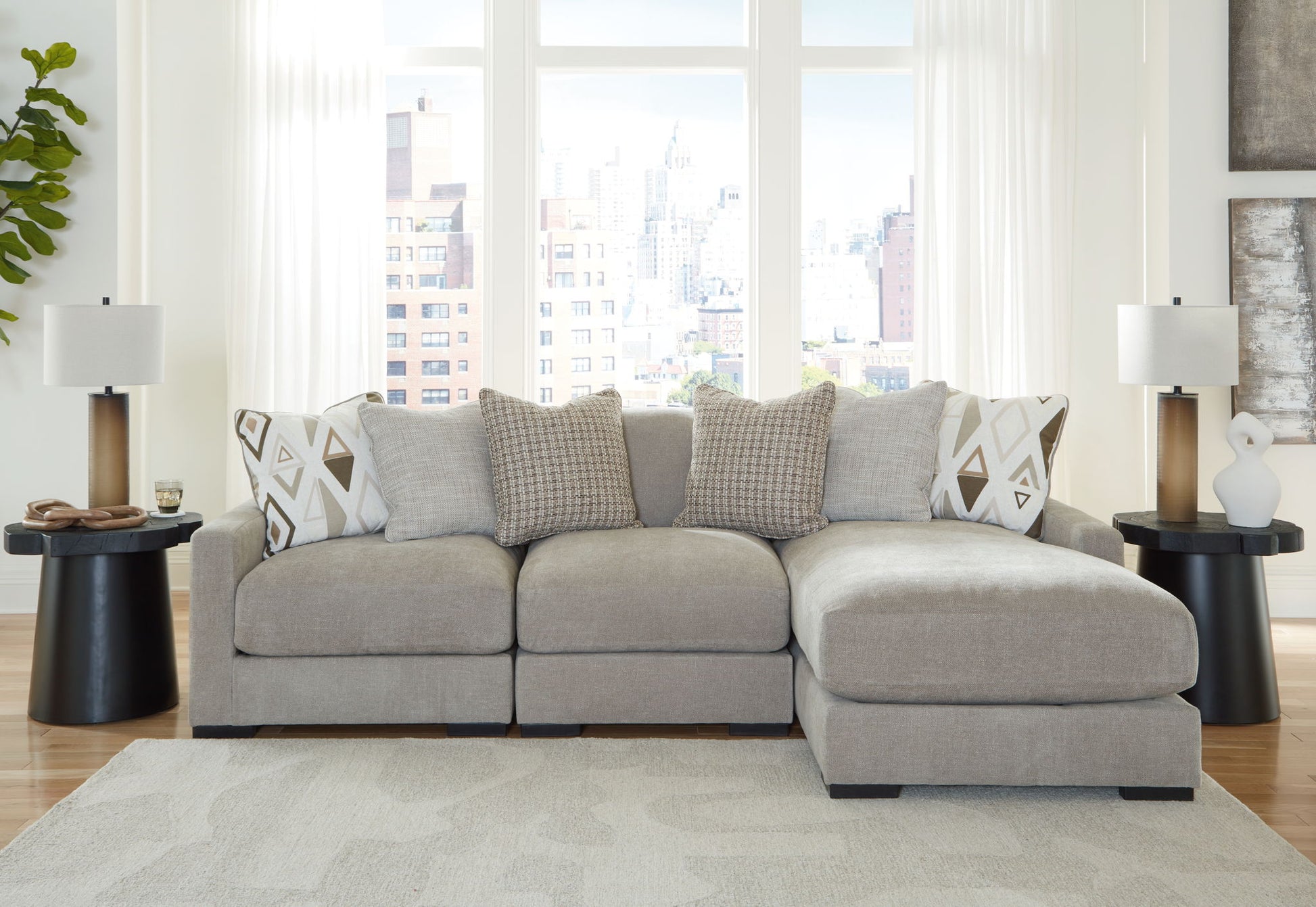 Aslan Court - Sectional - Hornell Furniture Outlet