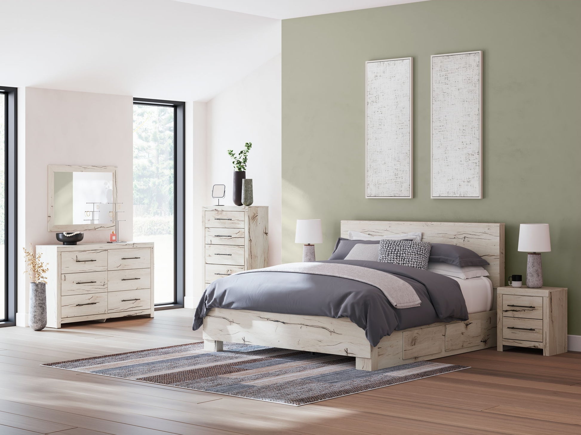 Lawroy - Panel Bed With Storage - Hornell Furniture Outlet