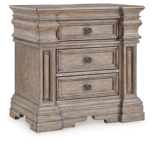 Blairhurst - Light Grayish Brown - Three Drawer Night Stand - Hornell Furniture Outlet