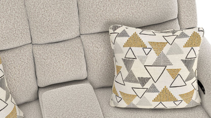 Micah - Power Headrest Power Deep Seat Reclining Console Loveseat - Oatmeal - Hornell Furniture Outlet