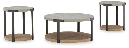 Darthurst - Light Brown - Occasional Table Set (Set of 3) - Hornell Furniture Outlet