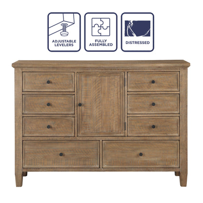 Riverdale - 6 Drawer Dresser - Brown - Hornell Furniture Outlet