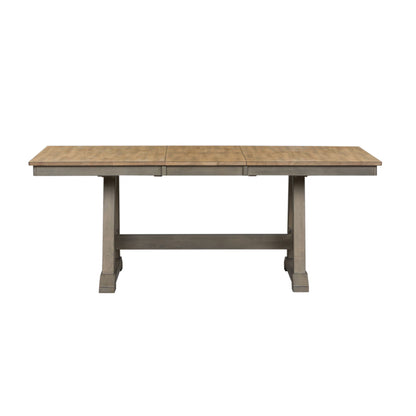 Lindsey Farm - Trestle Table Set - Hornell Furniture Outlet