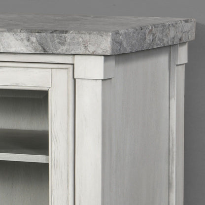 Canova - Marble Top Server - Gray - Hornell Furniture Outlet