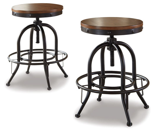 Valebeck - Swivel Barstool (Set of 2) - Hornell Furniture Outlet