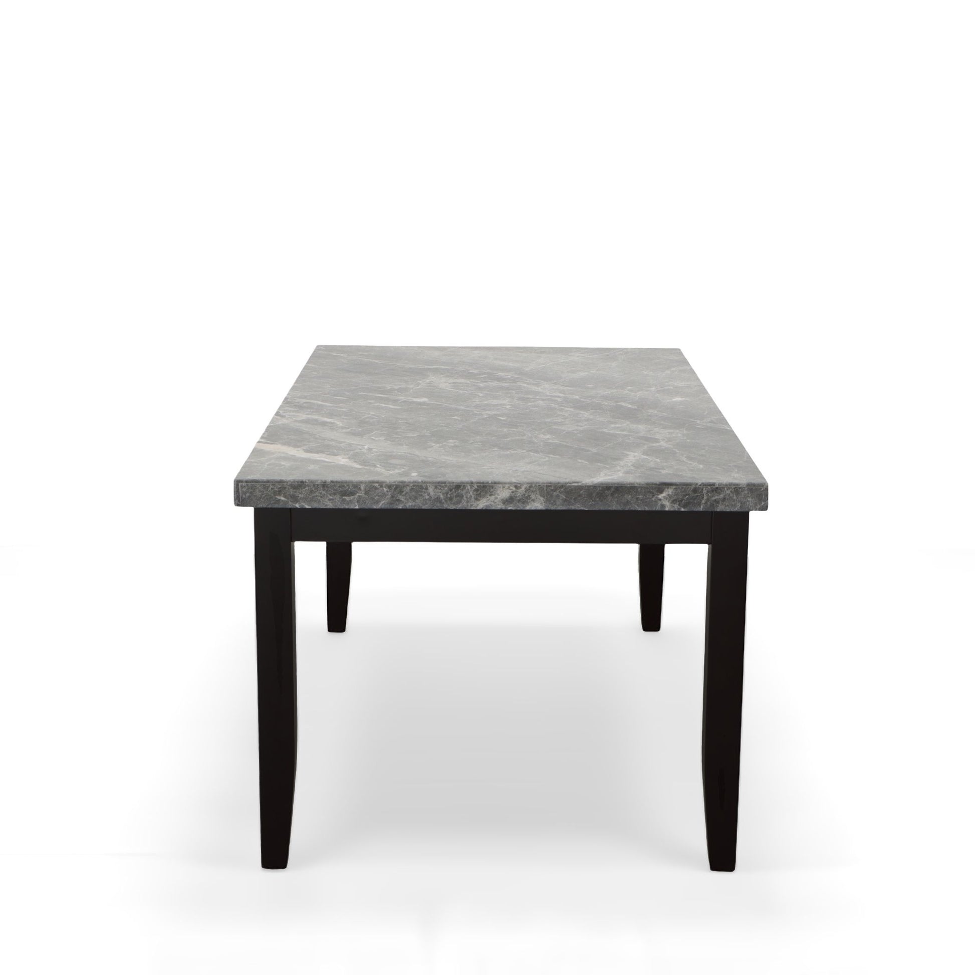 Napoli - Gray Marble Top Dining Table - Dark Gray - Hornell Furniture Outlet