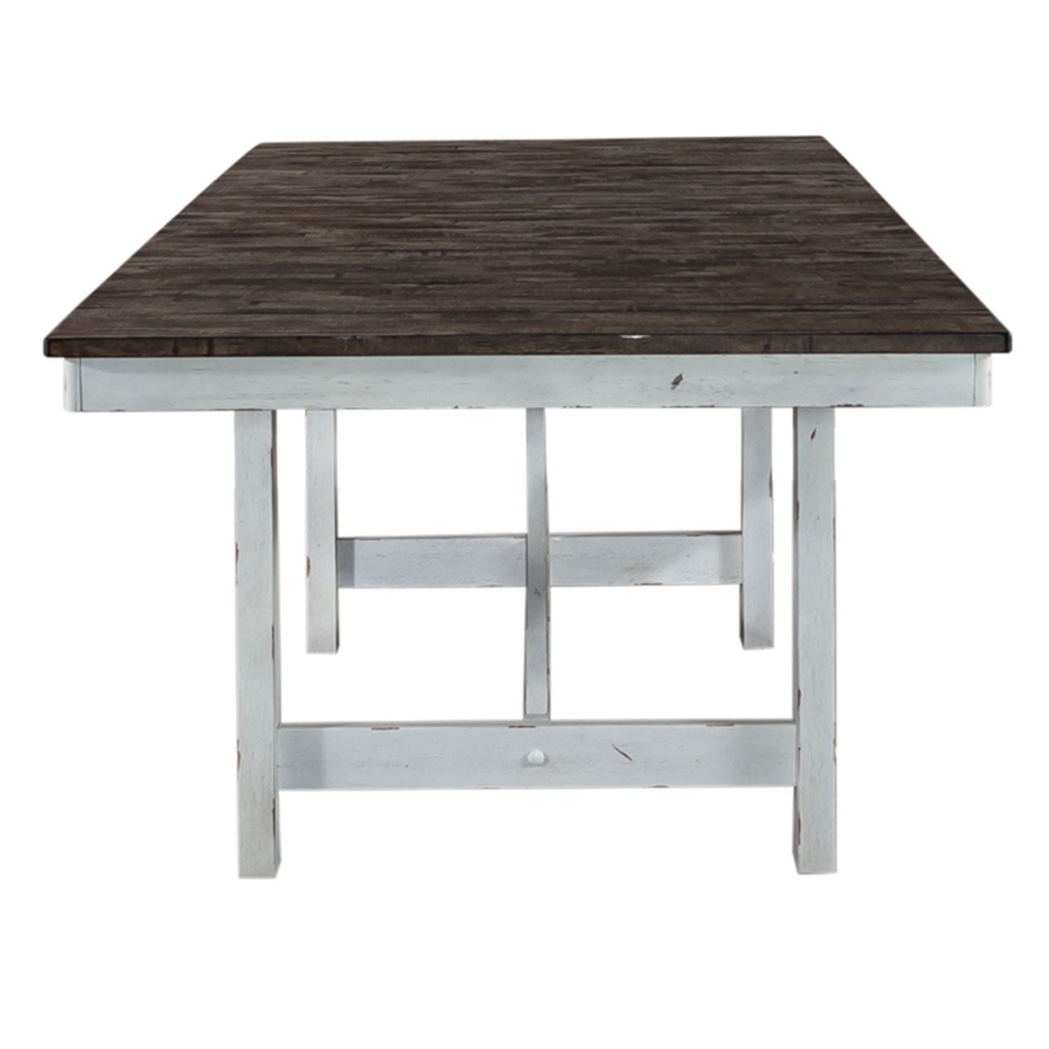 Farmhouse - Trestle Table - White - Hornell Furniture Outlet