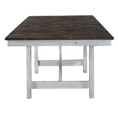 Farmhouse - Trestle Table - White - Hornell Furniture Outlet