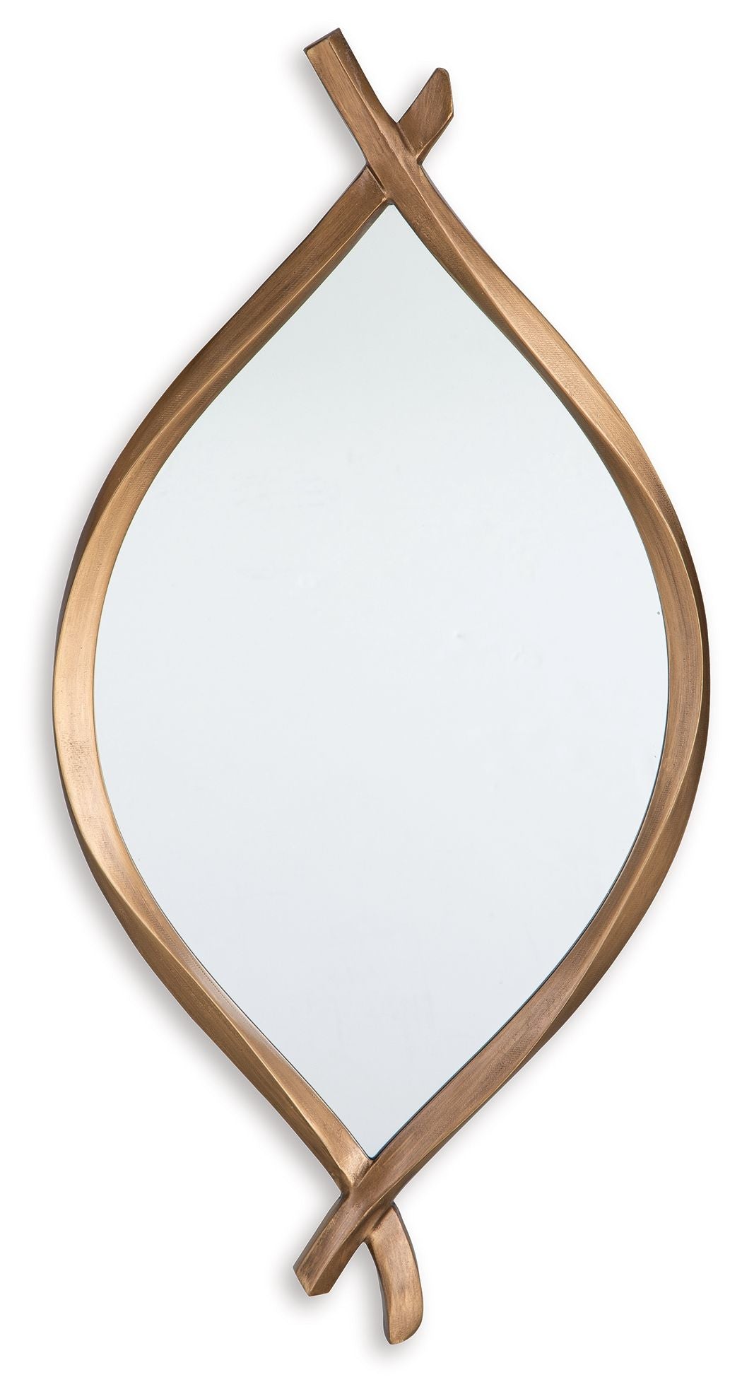 Bartner - Antique Gold Finish - Accent Mirror - Hornell Furniture Outlet