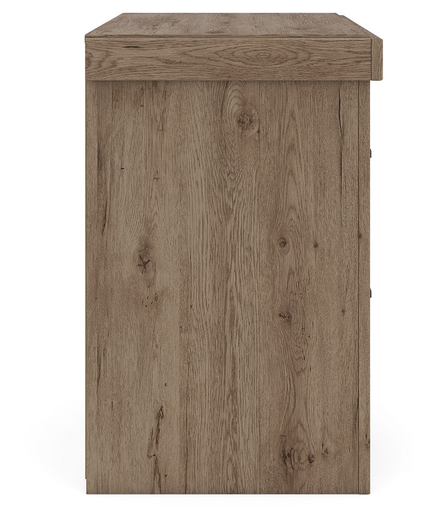 Oliandon - Two Drawer Night Stand - Light Brown - Hornell Furniture Outlet