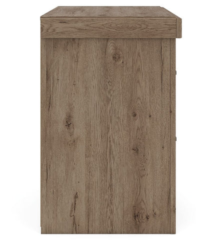 Oliandon - Two Drawer Night Stand - Light Brown - Hornell Furniture Outlet