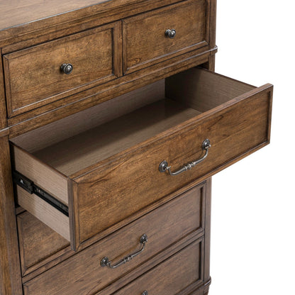 Harrison Heights - 5 Drawer Chest - Sienna - Hornell Furniture Outlet