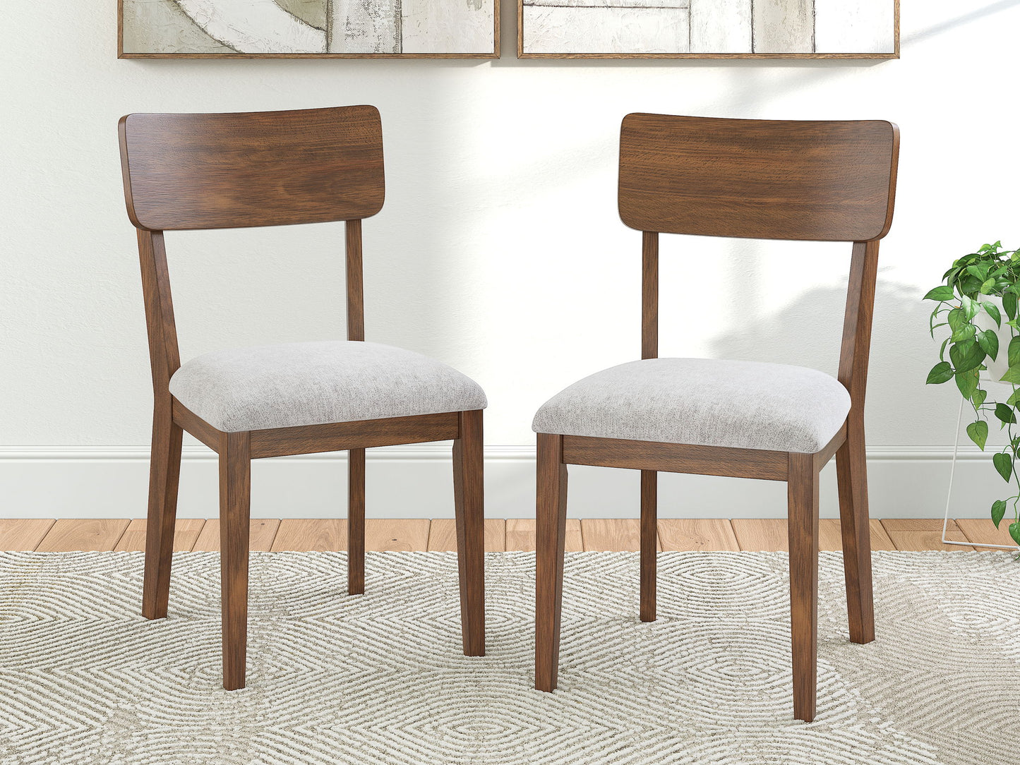 Tameride - Dining Upholstered Side Chair (Set of 2) - Brown - Hornell Furniture Outlet