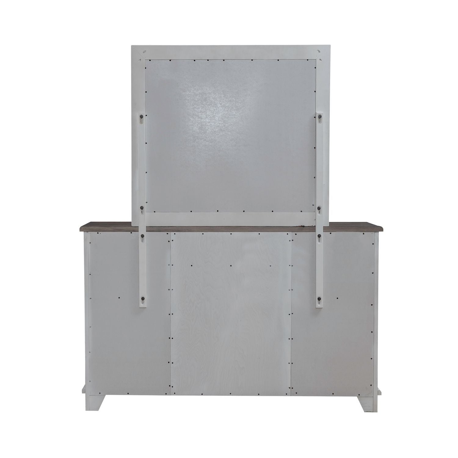 River Place - Dresser & Mirror - White - Hornell Furniture Outlet