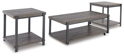 Wilmaden - Gray / Black - Occasional Table Set (Set of 3) - Hornell Furniture Outlet