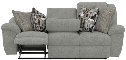 Trifecta - Sofa With 3 Recliners and Drop Down Table - Hornell Furniture Outlet