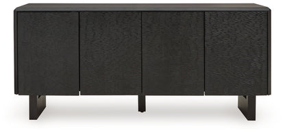 Farrelmore - Black - Accent Cabinet - Hornell Furniture Outlet