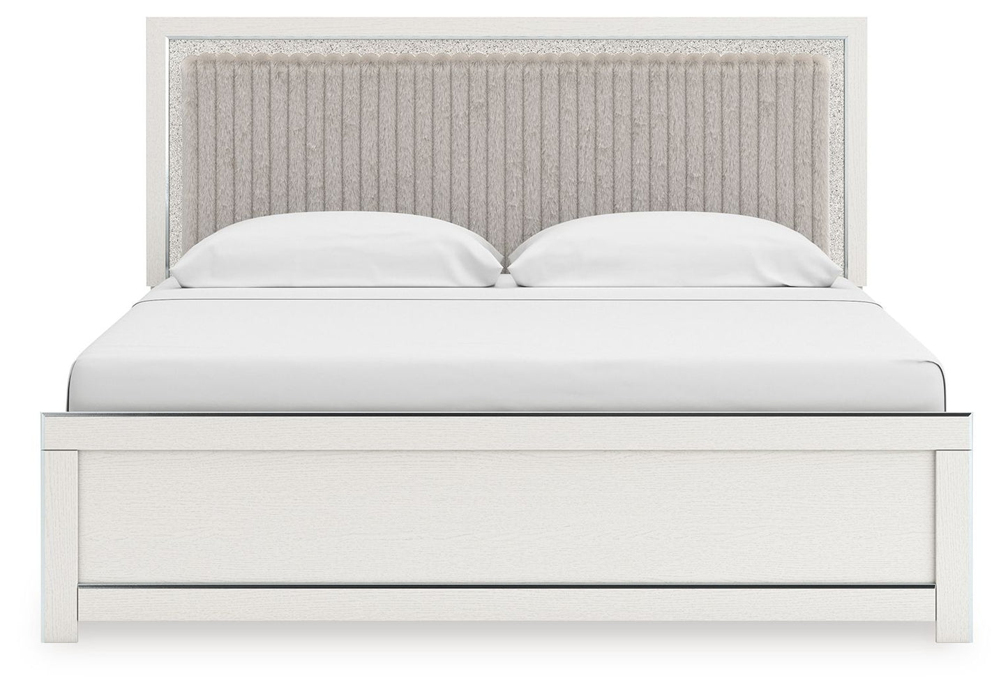 Zuraleus - Upholstered Panel Platform Bed With Roll Slats - Hornell Furniture Outlet