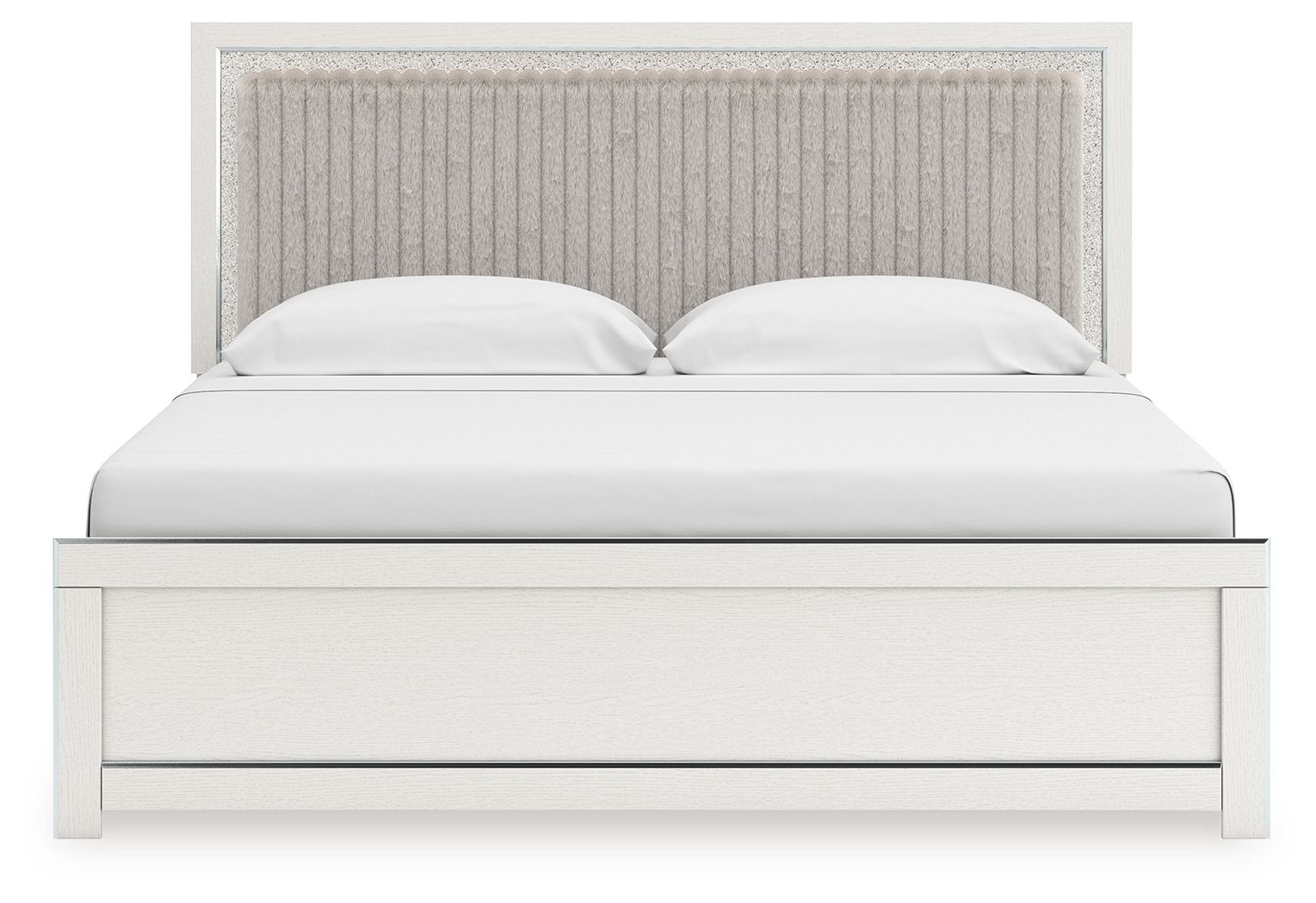 Zuraleus - Upholstered Panel Platform Bed With Roll Slats - Hornell Furniture Outlet