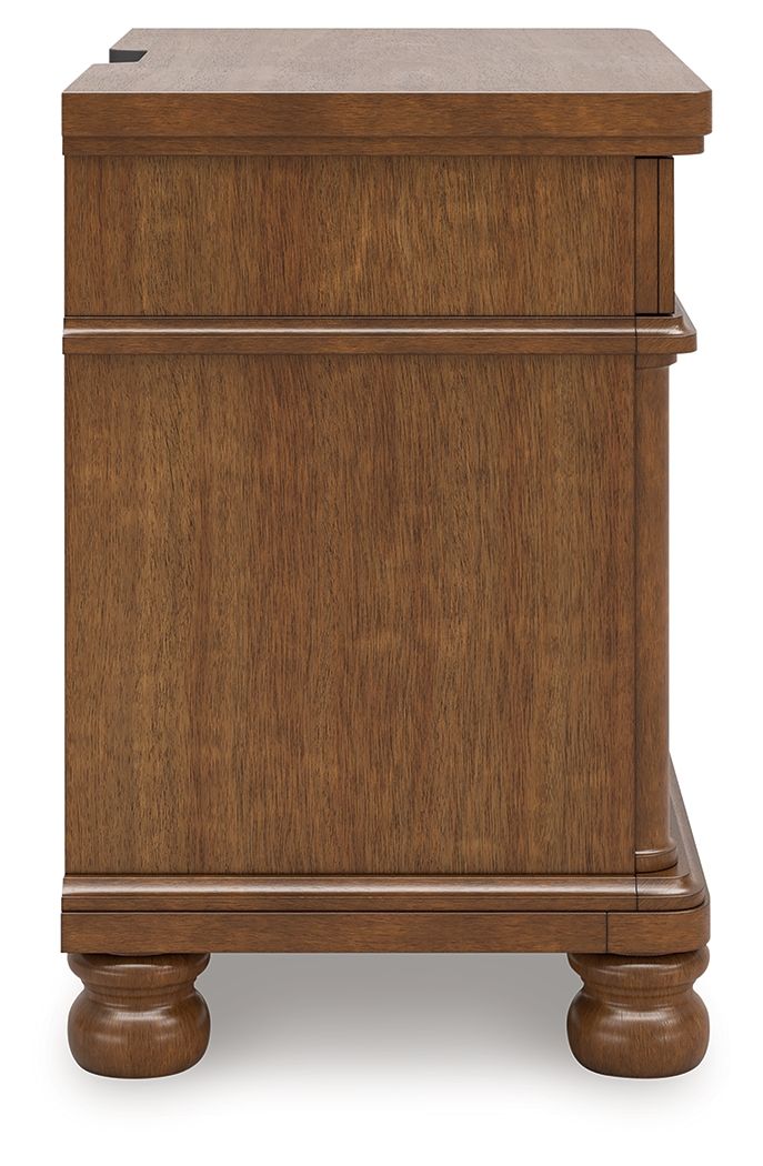 Rowlenstown - Three Drawer Night Stand - Hornell Furniture Outlet