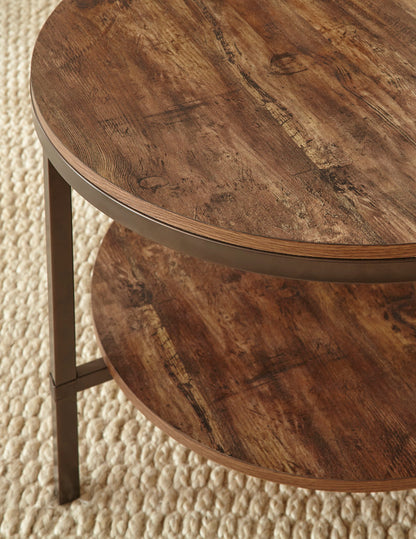 Sedona - Silvershield 3 Piece Occasional Table Set - Brown - Hornell Furniture Outlet