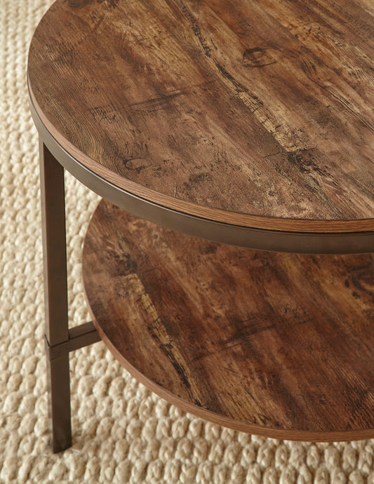 Sedona - Silvershield 3 Piece Occasional Table Set - Brown - Hornell Furniture Outlet