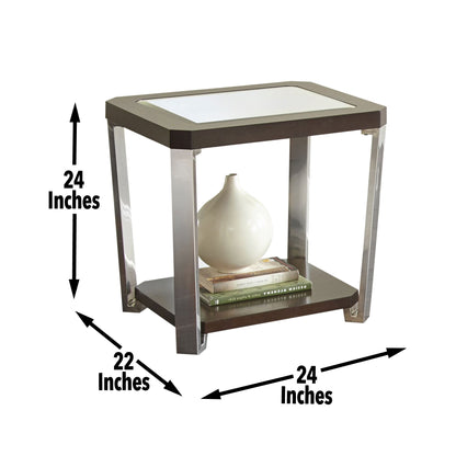 Truman - End Table - Brown - Hornell Furniture Outlet