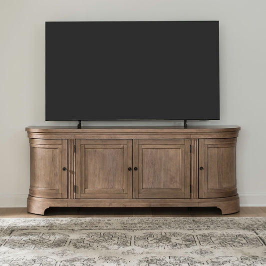 Haven Hills - 82'' TV Console - Camel Beige - Hornell Furniture Outlet