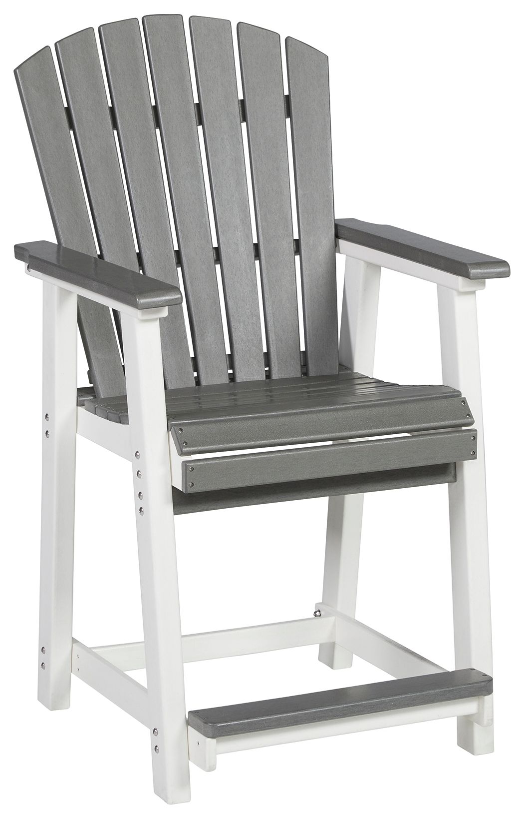 Transville - Gray / White - Barstool (Set of 2) - Hornell Furniture Outlet