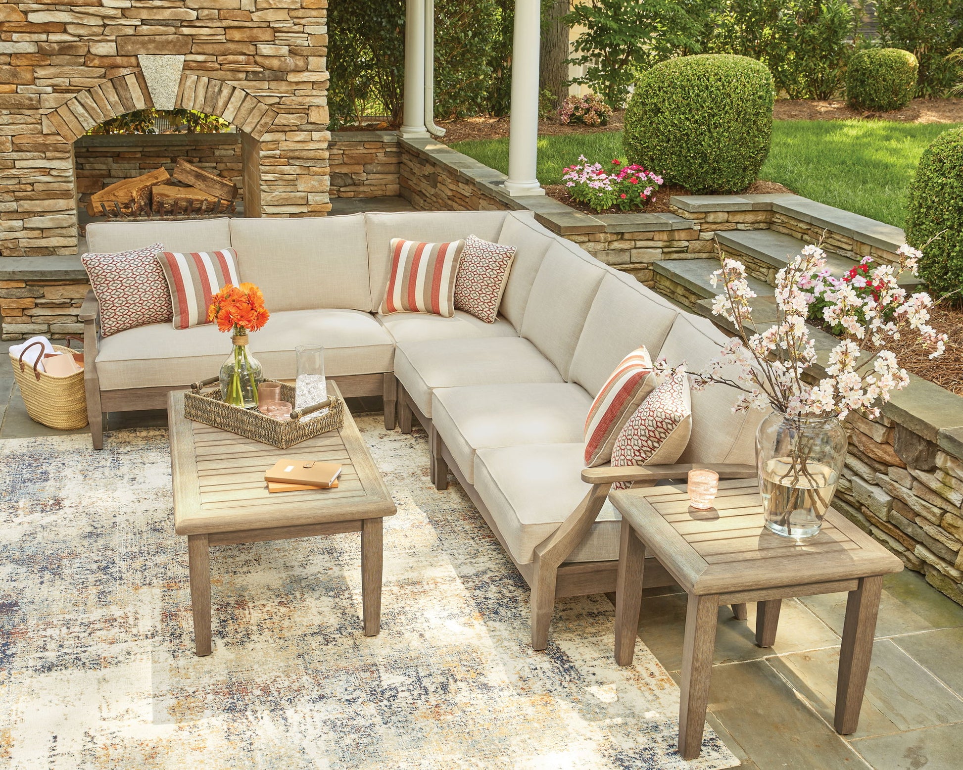 Clare View - Outdoor Sectional - Hornell Furniture Outlet