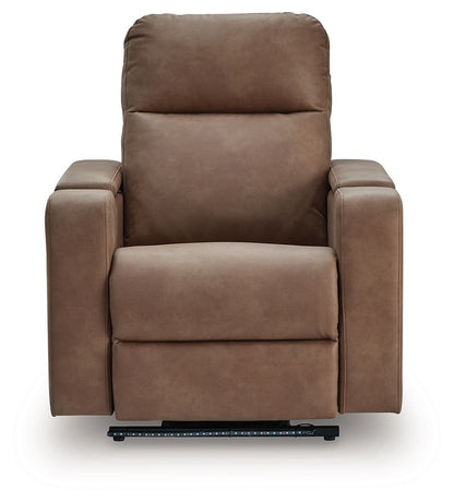Lorrenton - Caramel - Glider Power Recliner With Audio System - Hornell Furniture Outlet