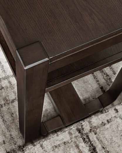 Breckington - Dark Brown - Sofa Table - Hornell Furniture Outlet