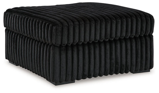 Midnight - Madness - Oversized Accent Ottoman - Hornell Furniture Outlet