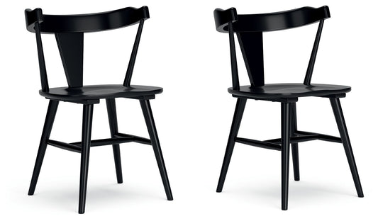 Gretlynn - Black - Dining Room Side Chair (Set of 2) - Hornell Furniture Outlet