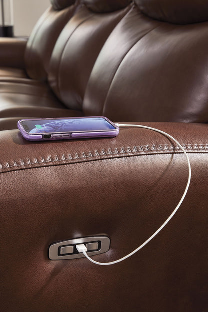 Next Move - Power Reclining Sofa With Adjustable Headrest - Hornell Furniture Outlet