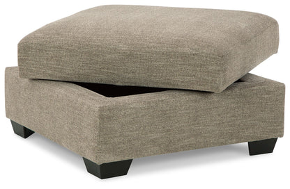 Creswell - Stone - Ottoman With Storage - Hornell Furniture Outlet